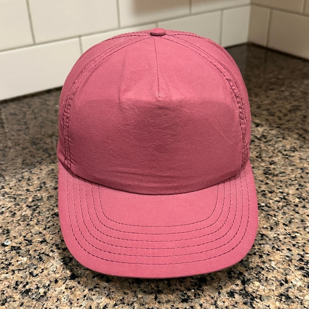 Vtg Pukka Baseball Cap Men's OSFA Snapback Maroon Teal Underbrim Made in USA